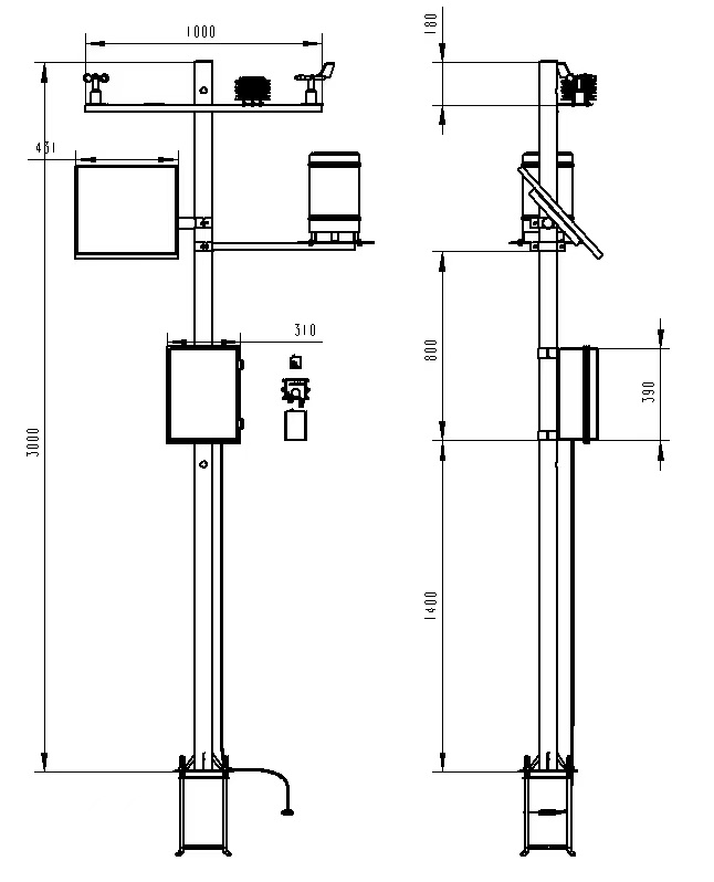 农业气象站产品结构图 农业气象站产品结构图
